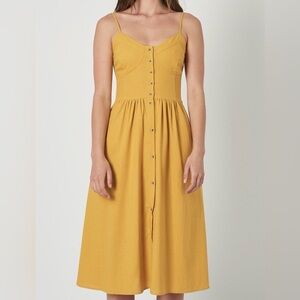 Revolve - Rollas Eve Linen Dress gold